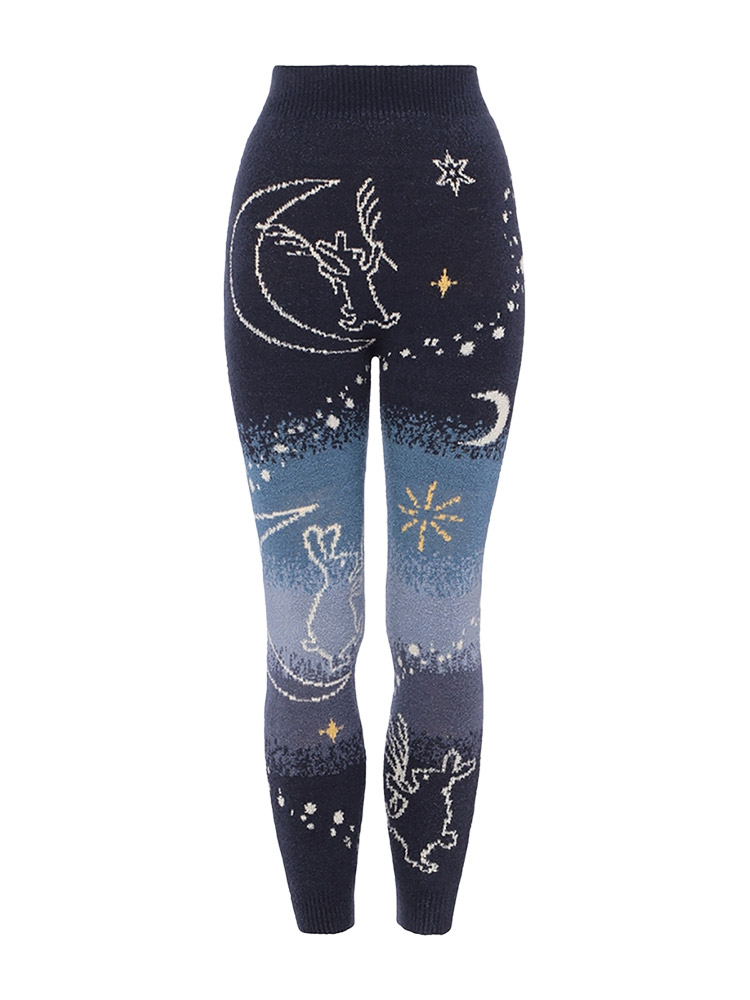 G074KPT9|トリンプ スロギー G074シリーズ ニット柄 ニットパンツ 9分丈 M-LL