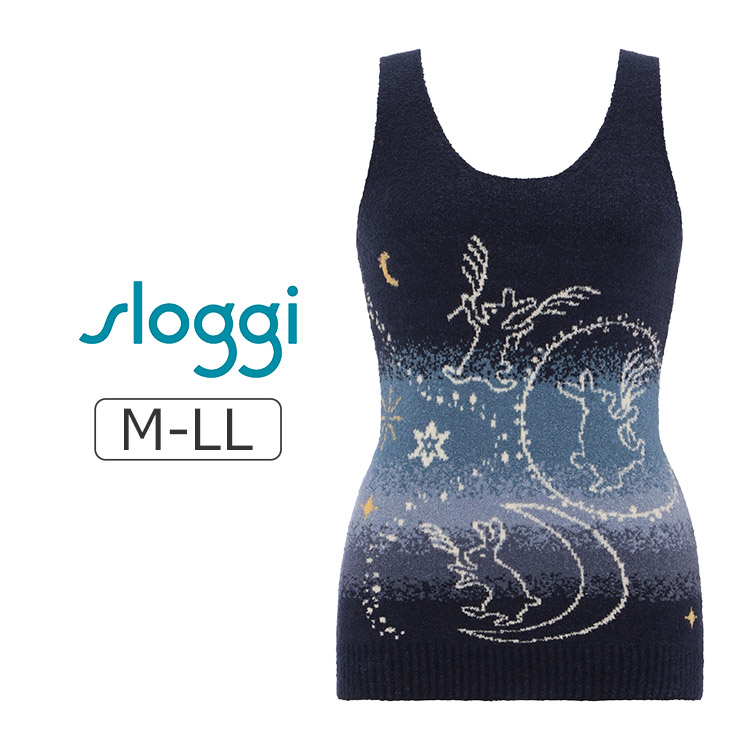 G074Top|トリンプ スロギー G074シリーズ ニット柄 インナートップ ノースリーブ M-LL