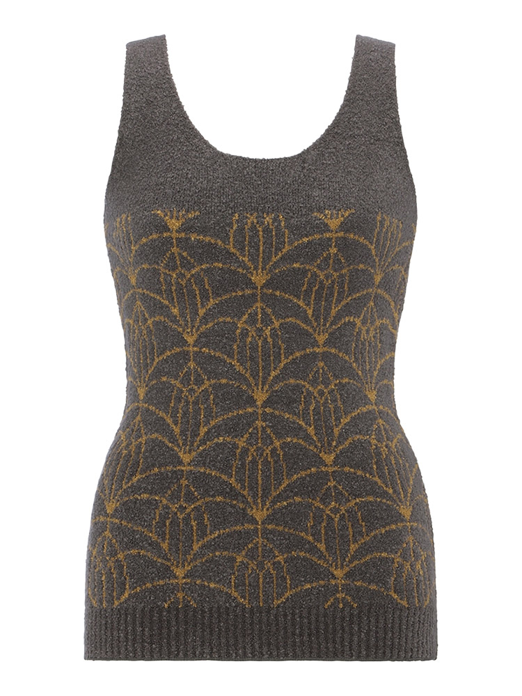 G074Top|トリンプ スロギー G074シリーズ ニット柄 インナートップ ノースリーブ M-LL