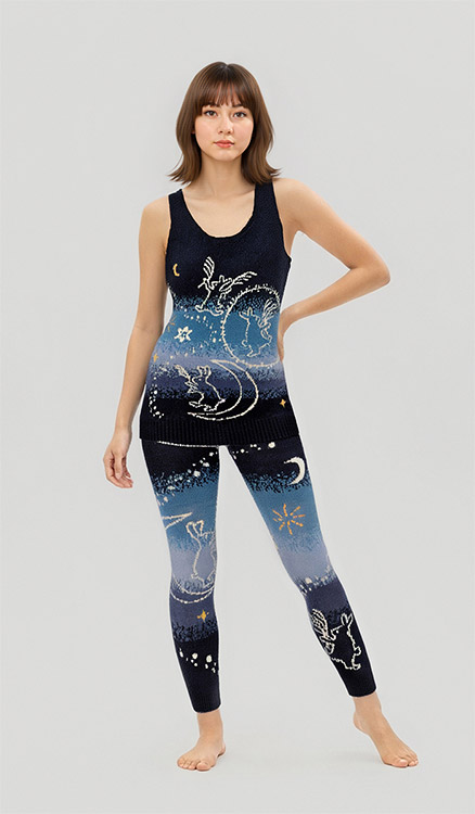 G074Top|トリンプ スロギー G074シリーズ ニット柄 インナートップ ノースリーブ M-LL