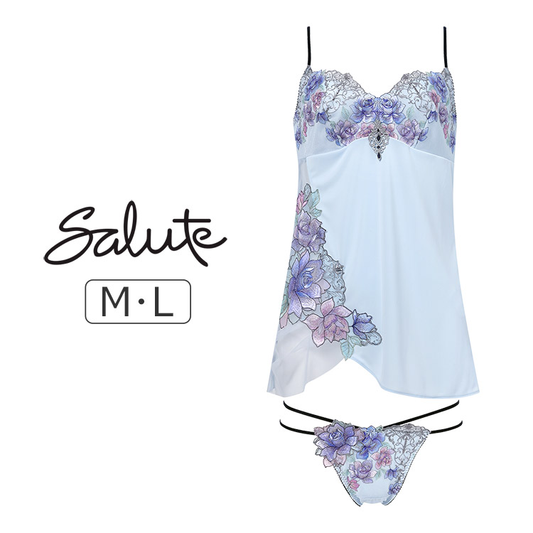 DTJ223|ワコール サルート 23グループ 23G セットアップ(キャミ+Tバック) M/L