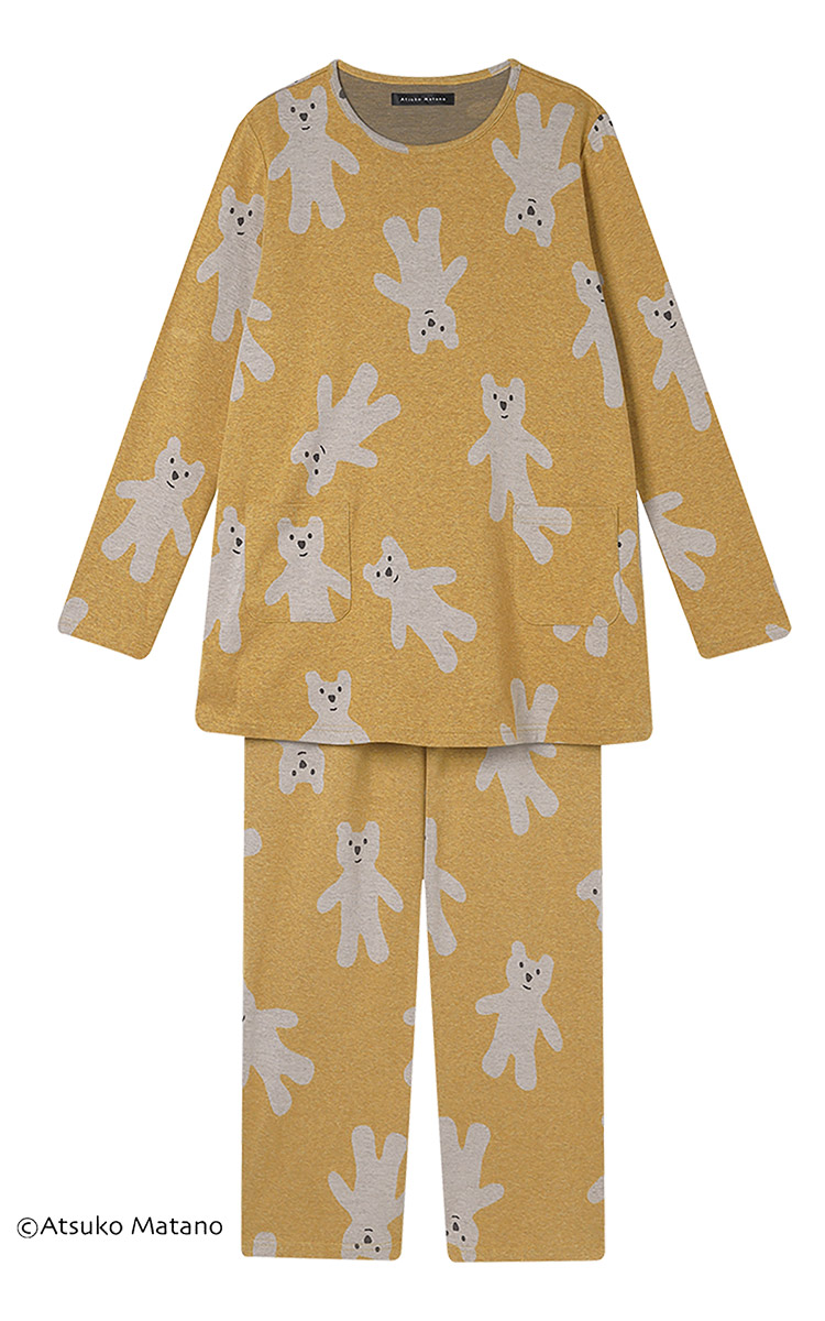 HDW510|ワコール アツコマタノ パジャマ 上下セット 10分丈・10分袖 M/L