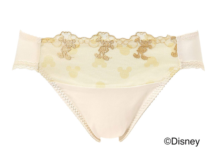 KF3363|ワコール ウイング ナチュラルアップブラ 【ディズニー】【ミッキーデザイン】 KB2063シリーズ スタンダードショーツ はきこみ丈 あさめ M/L/LL