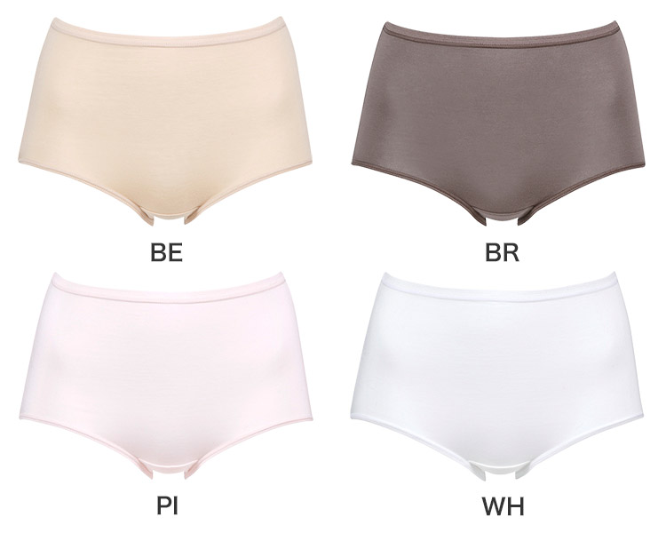 PPC301|ワコール ボディスエード 綿混 オーガニックコットン スタンダードショーツ はきこみ丈 ふかめ M/L