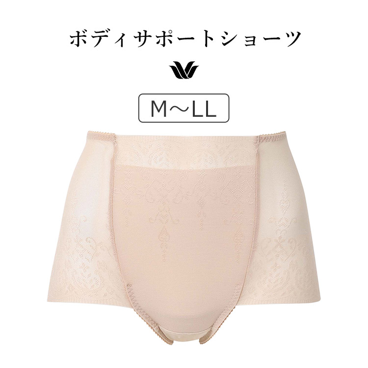 PPG110｜ワコール ボディサポートショーツ スマートタイプ スタンダードショーツ はきこみ丈 ふかめ（深ばき） 補整ショーツ M/L/LL