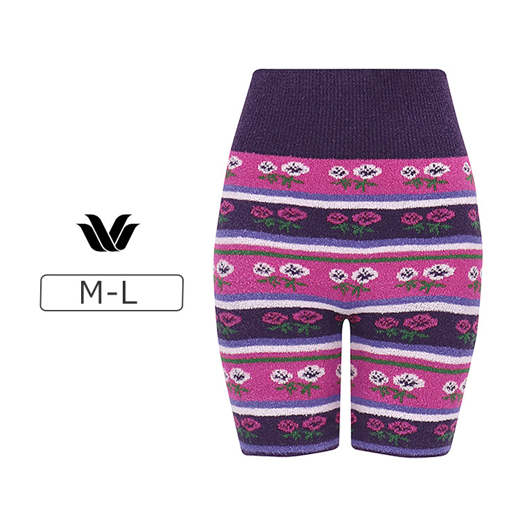 PPL717|ワコール ニットパンツ 毛パン 肌着 ボトムス ショート 3分丈 M-L