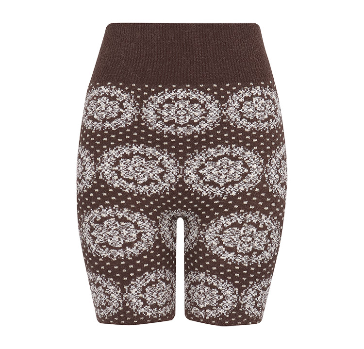 PPL717|ワコール ニットパンツ 毛パン 肌着 ボトムス ショート 3分丈 M-L