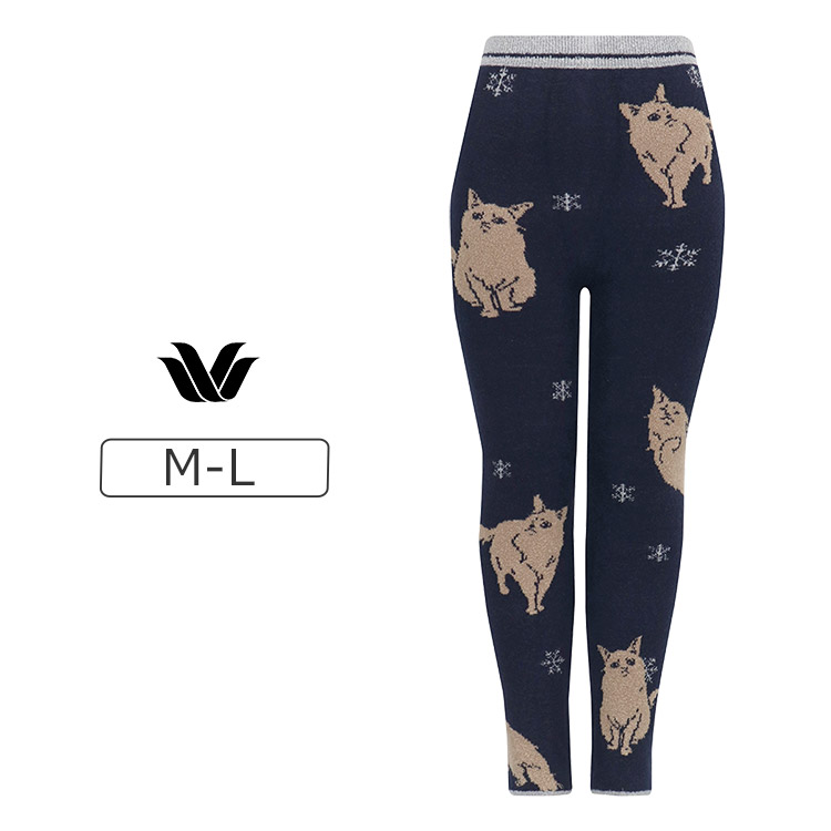 PPL757|ワコール ニットパンツ 毛パン 肌着 ボトムス 足首丈 M-L