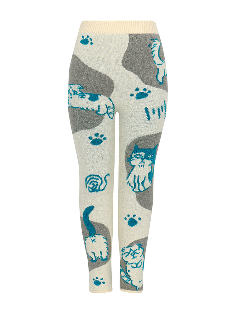 PPL767|ワコール ニットパンツ 毛パン 肌着 ボトムス 足首丈 M-L