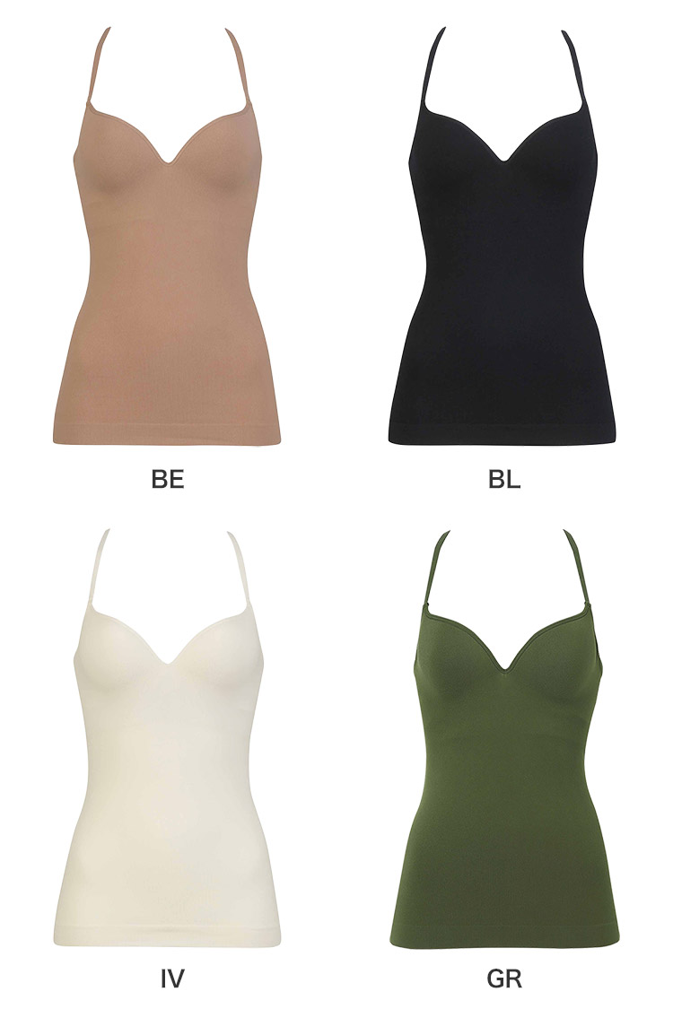 UGG122|ワコール GOCOCi ゴコチ カップ付きキャミソール リブブラトップ M/L/LL
