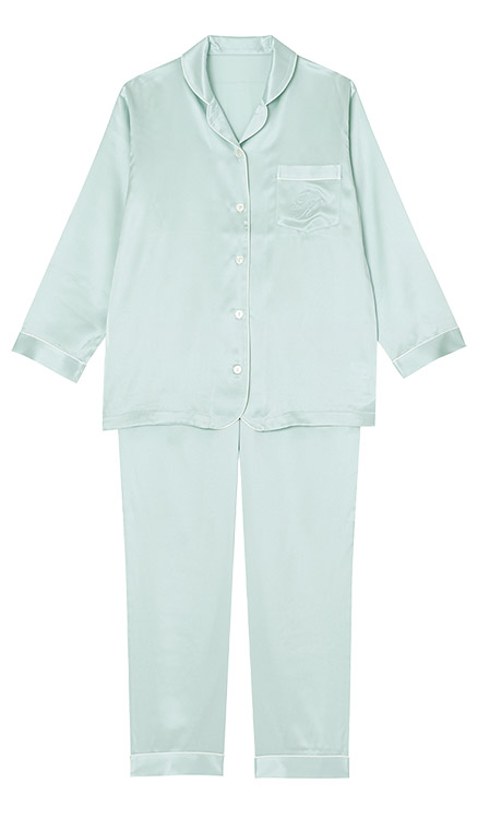 YDX542|ワコール 睡眠科学 パジャマ 上下セット レディース シルク100% 吸放湿性 10分丈 10分袖 MP/M/L/LL