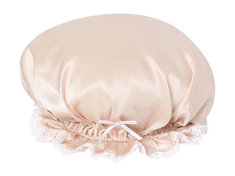 YEY145|ワコール 睡眠科学 ナイトキャップ レディース シルクサテン M