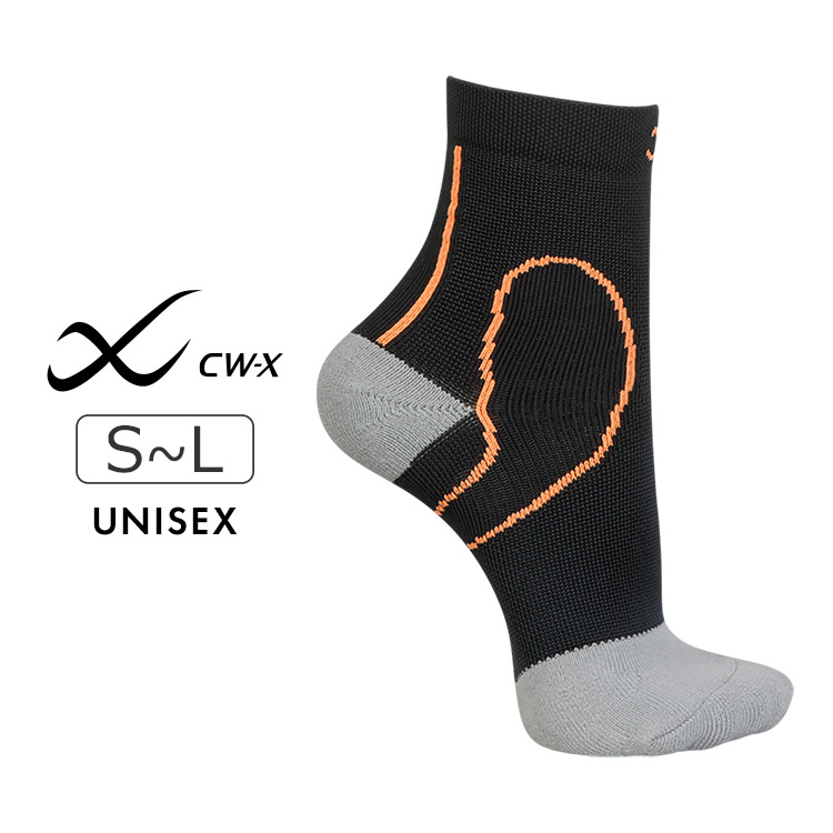 BCR608|ワコール CW-X パーツ プレーンソックス ショートタイプ スポーツ用靴下 ユニセックス S/M/L