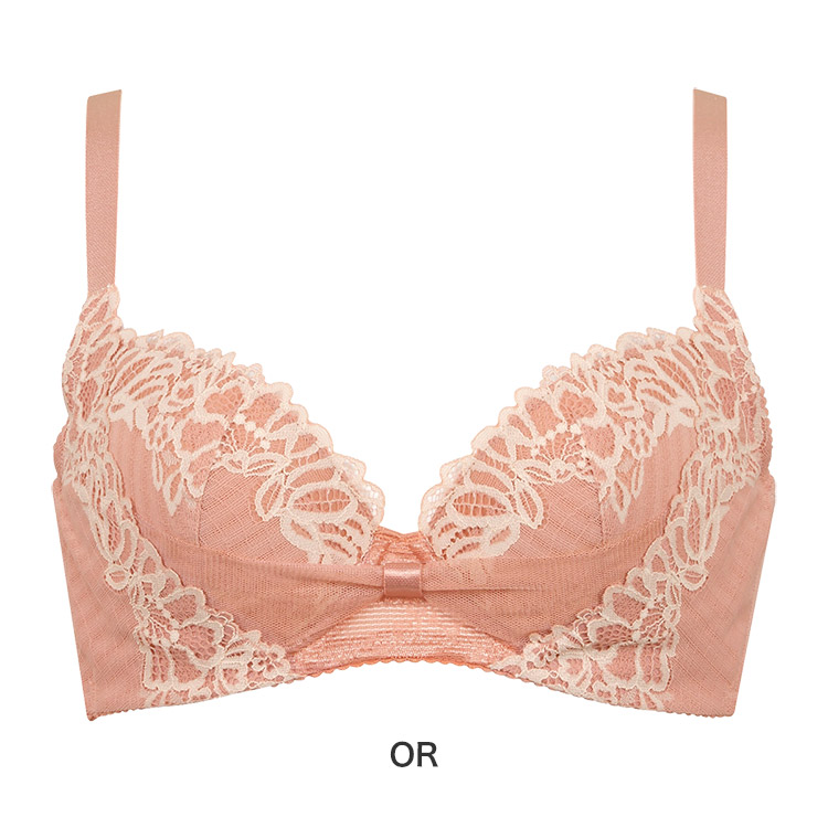 BRB433|ワコール リボンブラ 脇すっきり BRB433シリーズ ブラジャー単品 BCDEFGカップ アンダー65/70/75/80/85cm