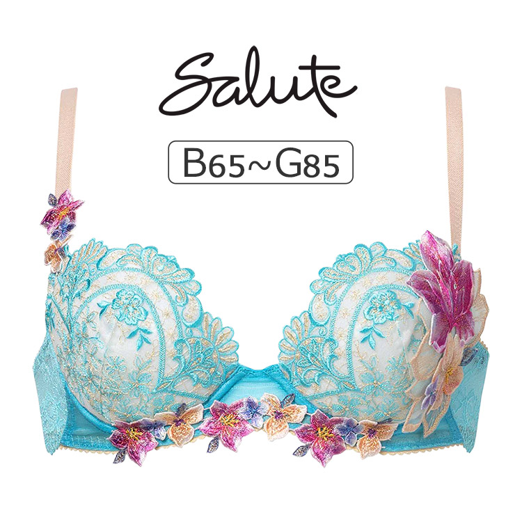 BTJ413|ワコール サルート 13グループ 13G ブラジャー単品 P-upタイプ BCDEFGカップ アンダー65/70/75/80/85cm