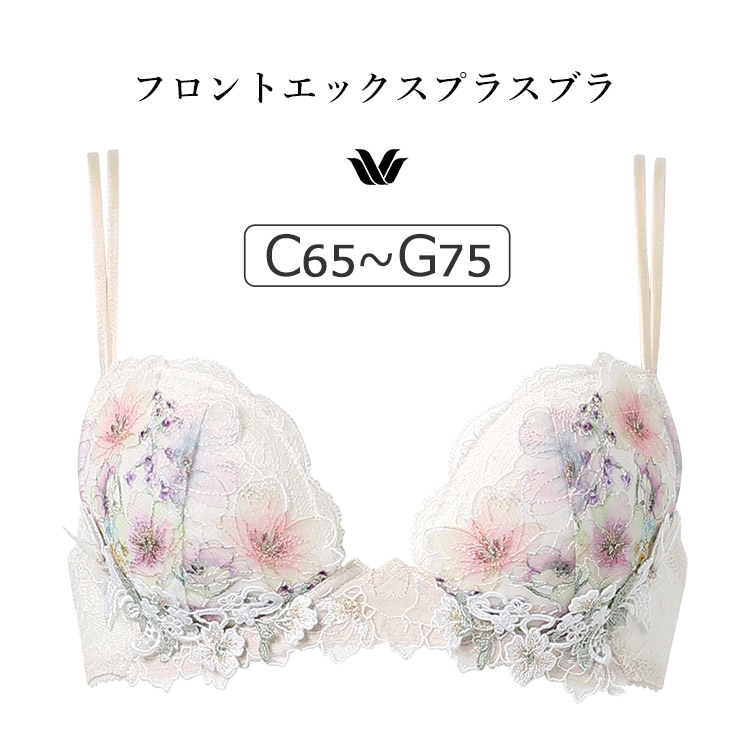 BXD717｜ワコール プレミアム 17series BXD417シリーズ フロントエックスプラスブラ ブラジャー単品 CDEFGカップ  アンダー65/70/75cm