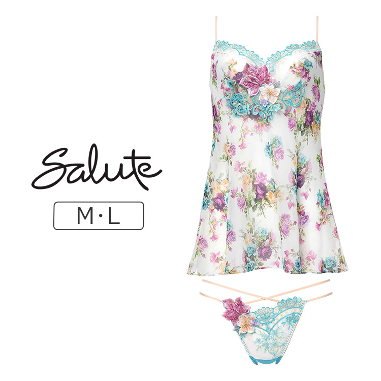 DTJ213|ワコール サルート 13グループ 13G セットアップ(キャミ+Tバック) M/L