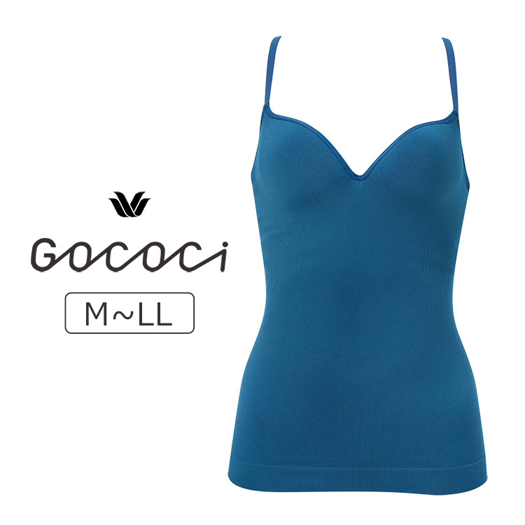 UGG122|ワコール GOCOCi ゴコチ カップ付きキャミソール リブブラトップ M/L/LL