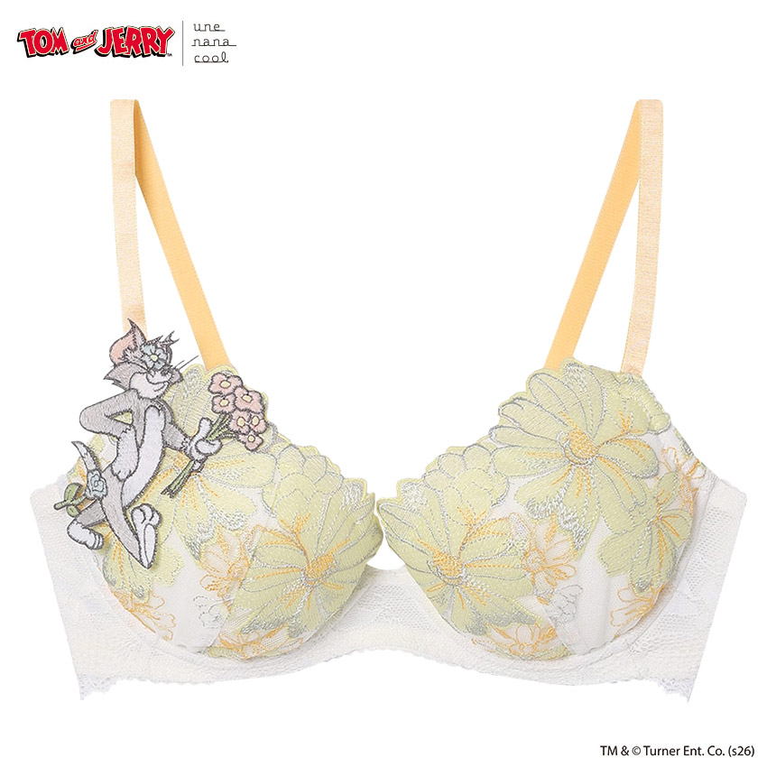 BUN215|ウンナナクール une nana cool トムとジェリー × une nana cool ブラジャー単品 BCDEFカップ アンダー 65/70/75cm