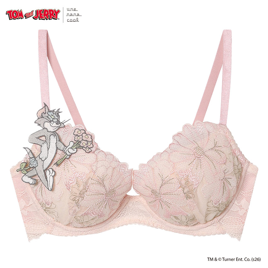 BUN215|ウンナナクール une nana cool トムとジェリー × une nana cool ブラジャー単品 BCDEFカップ アンダー 65/70/75cm