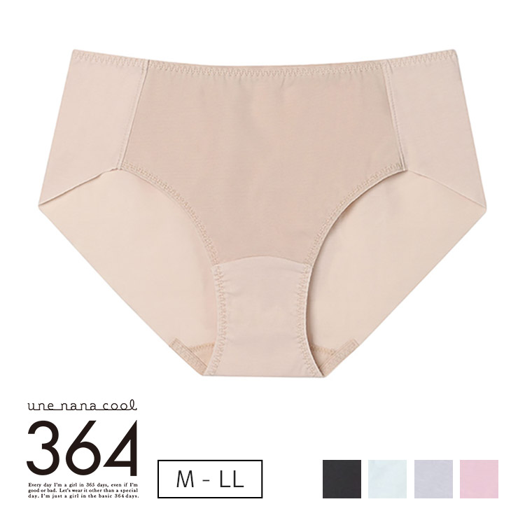 JF2760|ウンナナクール une nana cool 364ブラ シンプル 綿混ショーツ スタンダードショーツ M/L/LL