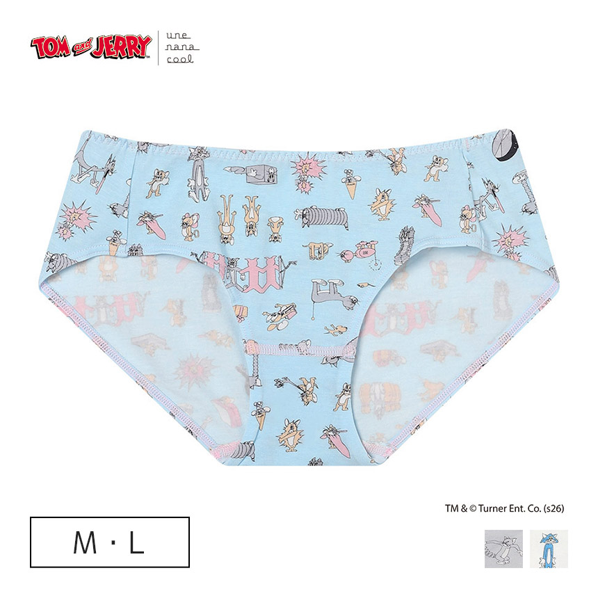 LF6259|ウンナナクール une nana cool トムとジェリー × une nana cool ナイトアップブラ連動 スタンダードショーツ M/L