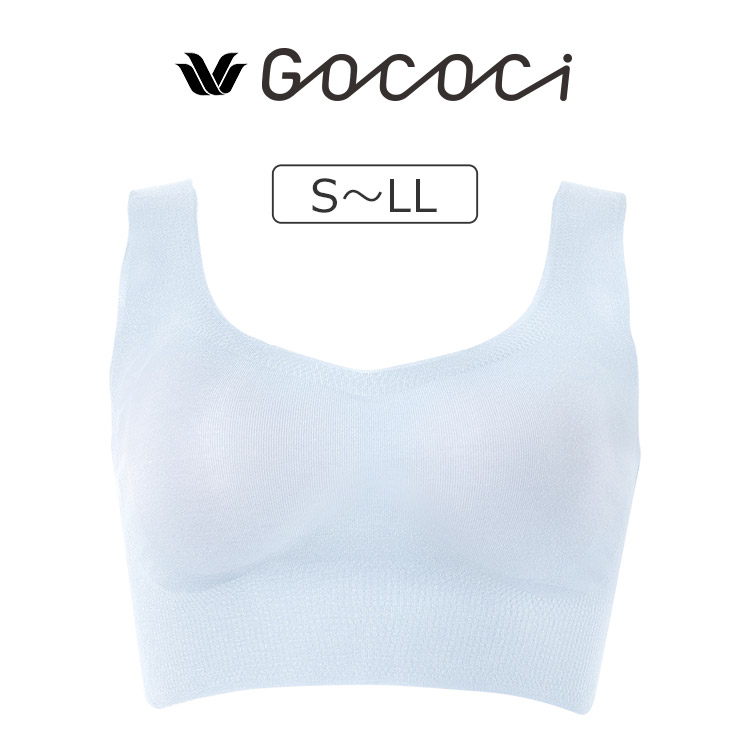 CGG551|ワコール GOCOCi ゴコチ カップ付きハーフトップ 綿混 S/M/L/LL