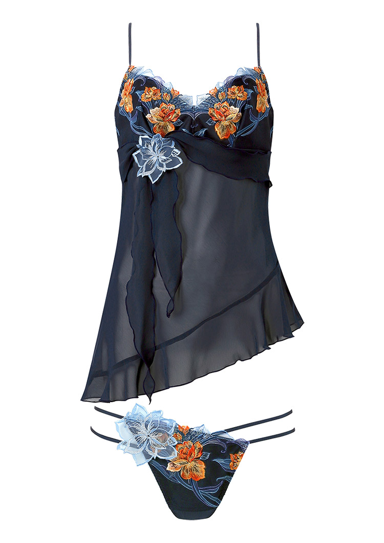 DTJ233|ワコール サルート 33グループ 33G セットアップ(キャミ+Tバック) M/L