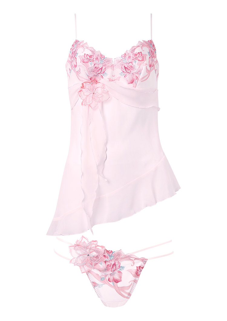 DTJ233|ワコール サルート 33グループ 33G セットアップ(キャミ+Tバック) M/L