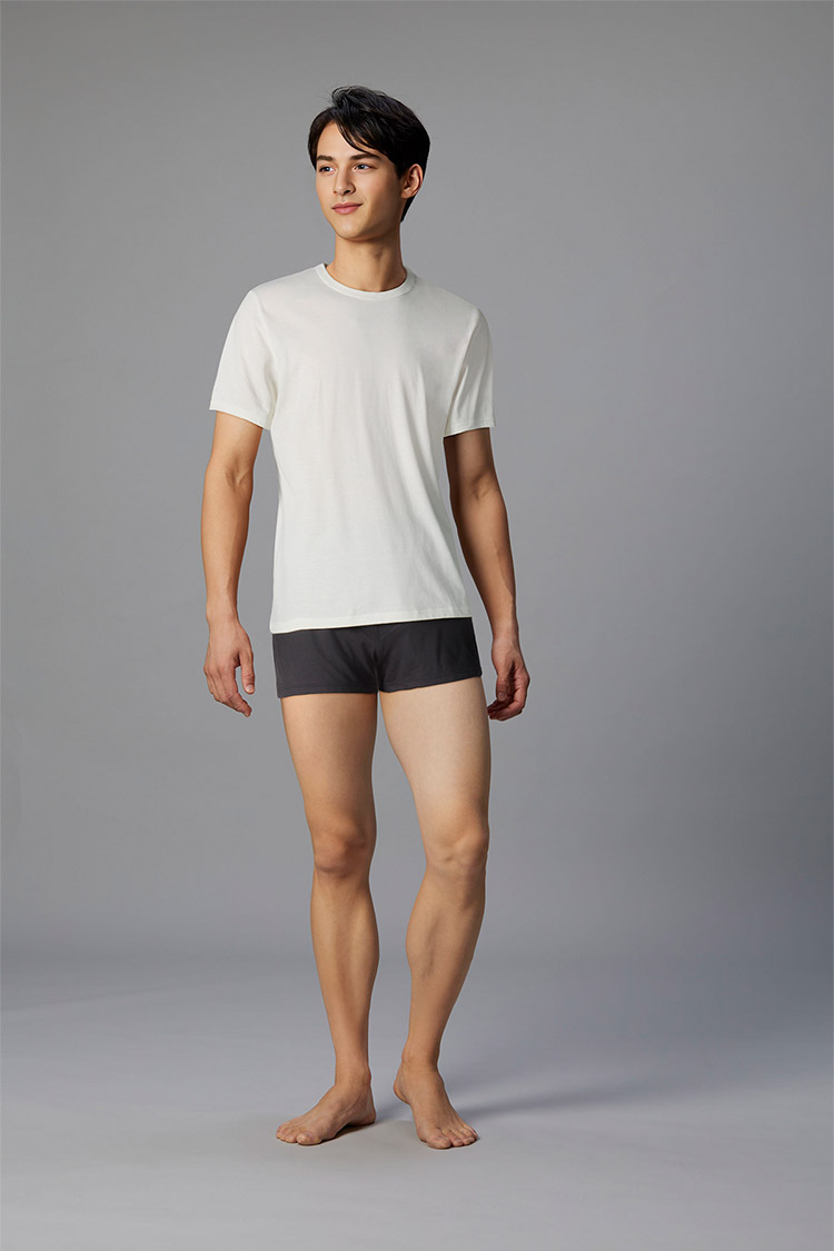 GL5300|ワコール ブロス BROS メンズシャツ トップ 半袖 3分袖 クルーネック M/L/LL