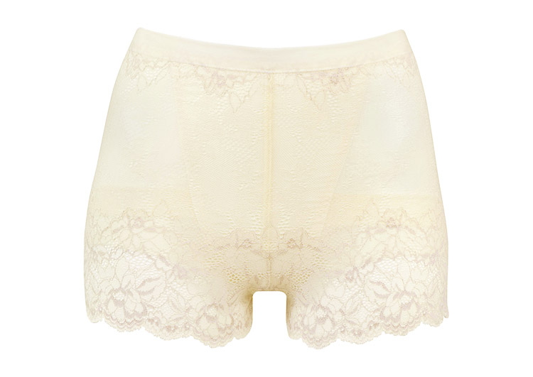 GRC630|ワコール ボディサポートパンツ +PANTS ショートガードル レーシィタイプ ジャストウエスト ショート丈 S/M/L/LL