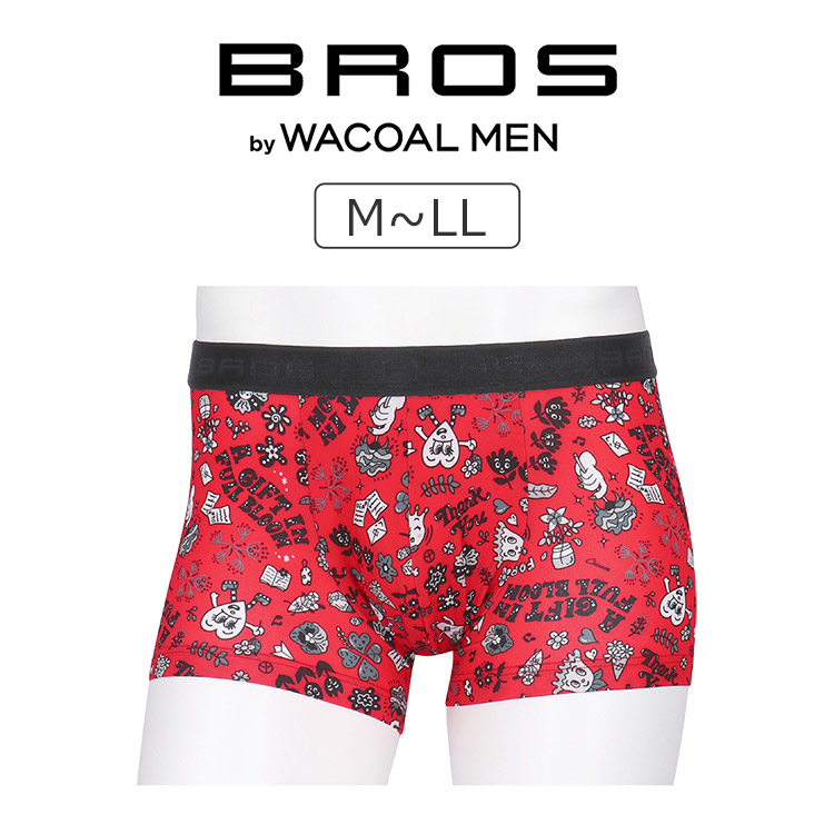 GT3221|ワコール ブロス BROS 環境配慮 ボクサーパンツ メンズ はきこみ丈 ノーマル 股下丈 ノーマル丈 前閉じ M/L/LL