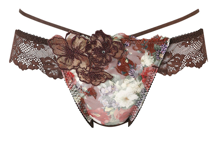 PXB490|ワコール リボンブラ 胸もとフィットながもち BXB490シリーズ Tバックショーツ M