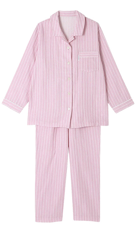 YDX570|ワコール 睡眠科学 パジャマ 上下セット レディース 10分丈 10分袖 M/L