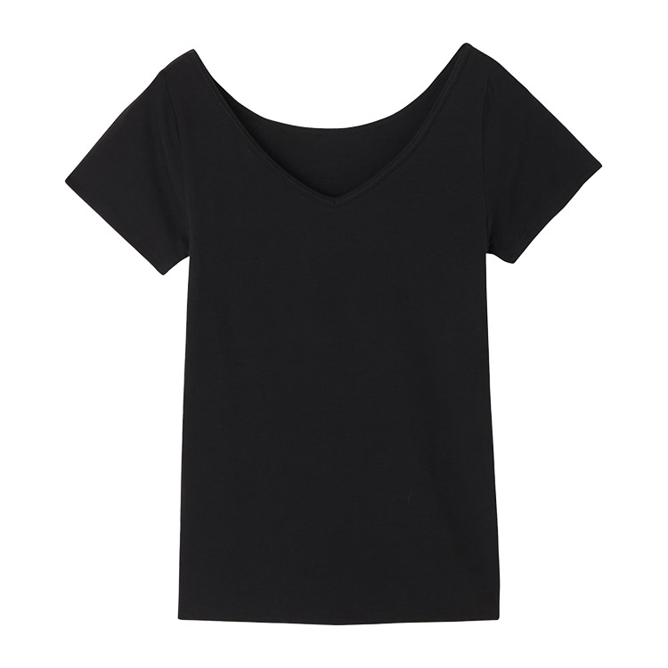 47450HK|アツギ ATSUGI yuragini ユラギニ 2WAYネックインナー 2分袖 M/L/LL