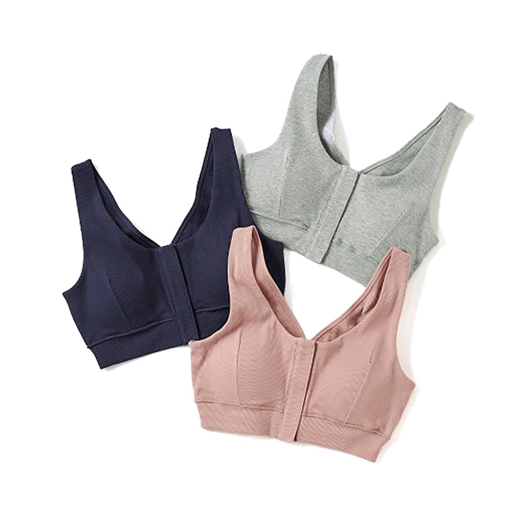 96000AS|アツギ ATSUGI みんなの、みんなの。 カップ付きハーフトップ 前開き フロントホック SS/S/M/L/LL/3L