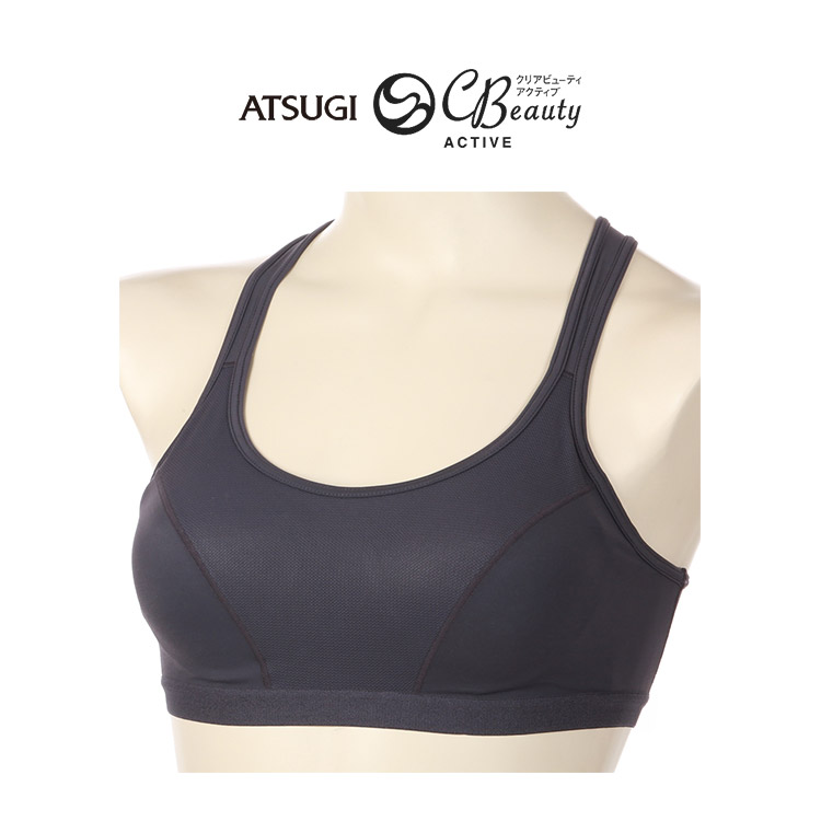 97886AS|アツギ クリアビューティ アクティブ ハイサポートメッシュ スポーツブラ S/M/L/LL