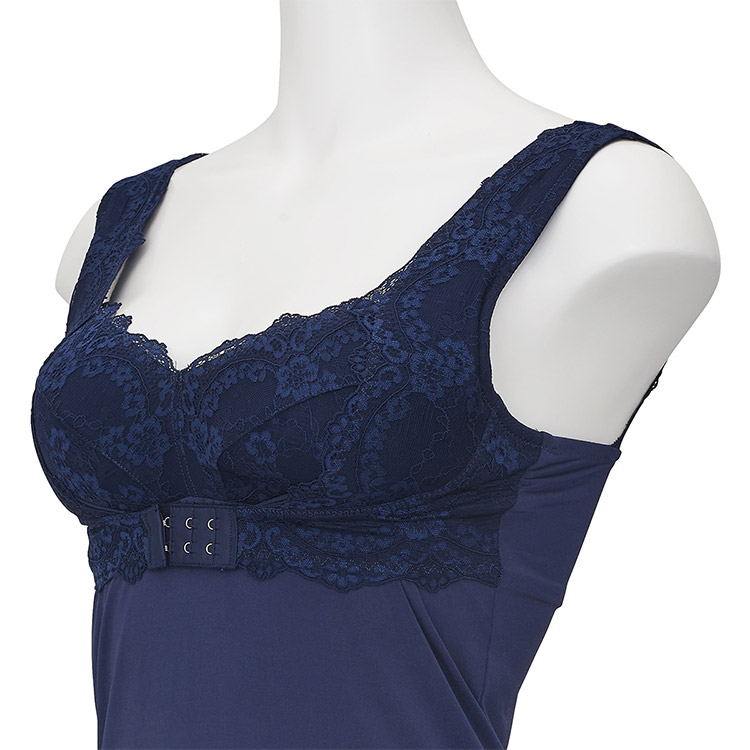 TIK004|アンテシュクレ intesucre 脇高お部屋ブラ ペア パッド入りキャミソール S/M/L/LL/3L