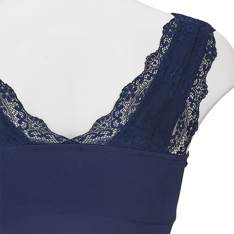 TIK004|アンテシュクレ intesucre 脇高お部屋ブラ ペア パッド入りキャミソール S/M/L/LL/3L