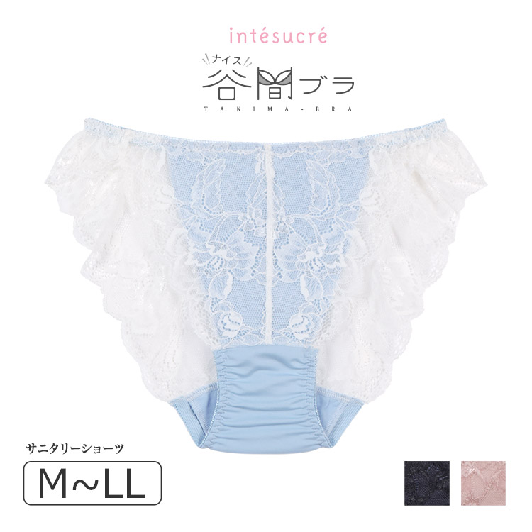TSE007|アンテシュクレ intesucre ナイス谷間ブラ TBT007ペア いつでも使えるサニタリー サニタリーショーツ 総レース M/L/LL