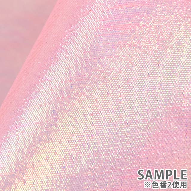生地 パールオーガンジー(005) 1.ホワイト×玉虫カラー 10Bg10_