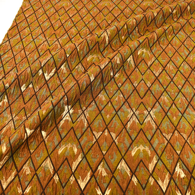 ジャガード生地 ダイヤモンドクロス(007212APR107AA) 1.ブラウン 10Aa01_