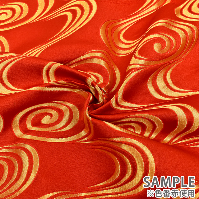 金襴生地 桂2号特上 波(013-14) 黒 09Bh18_