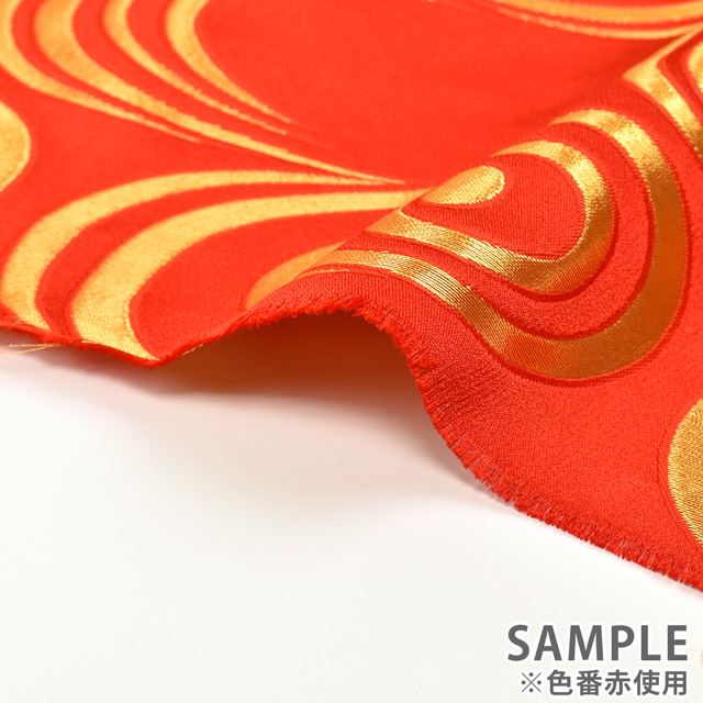 金襴生地 桂2号特上 波(013-14) 黒 09Bh18_