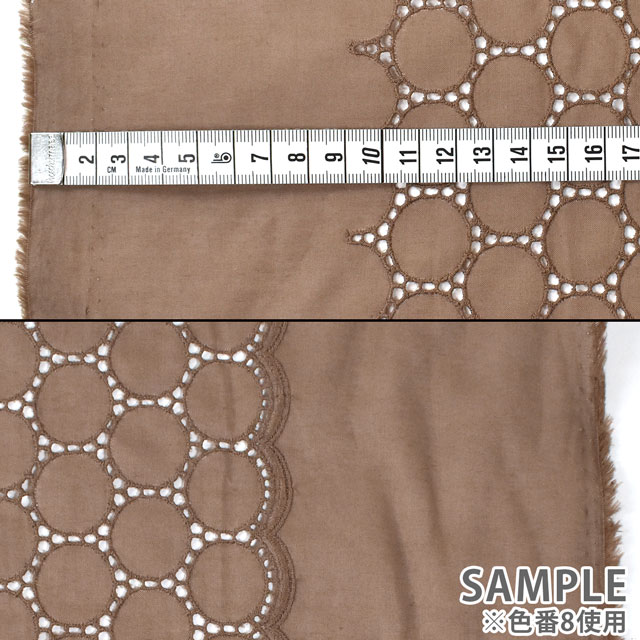 生地 綿レース サークル(0141042B) 1.白 10Ac04_