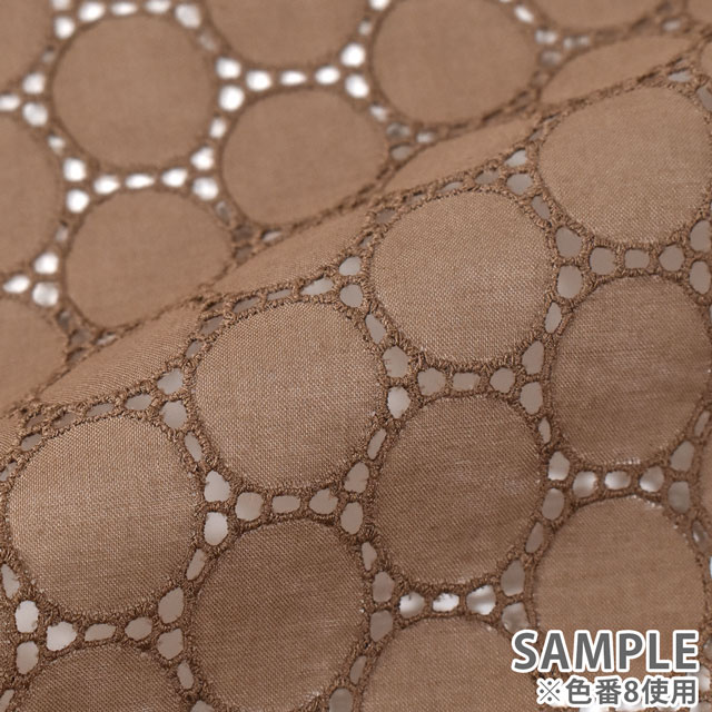 生地 綿レース サークル(0141042B) 1.白 10Ac04_