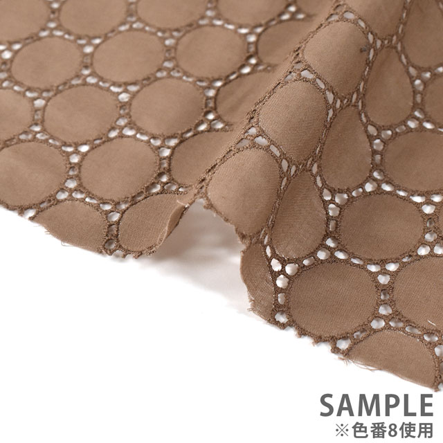 生地 綿レース サークル(0141042B) 1.白 10Ac04_