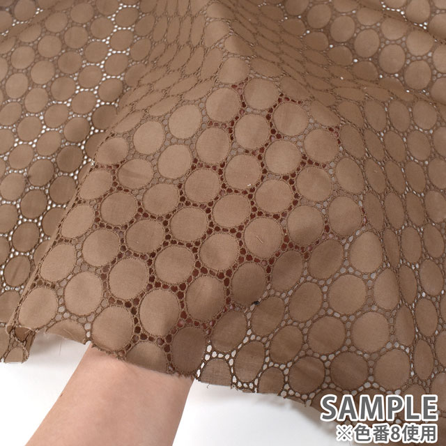 生地 綿レース サークル(0141042B) 1.白 10Ac04_