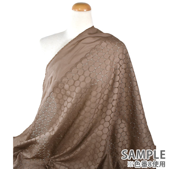 生地 綿レース サークル(0141042B) 1.白 10Ac04_