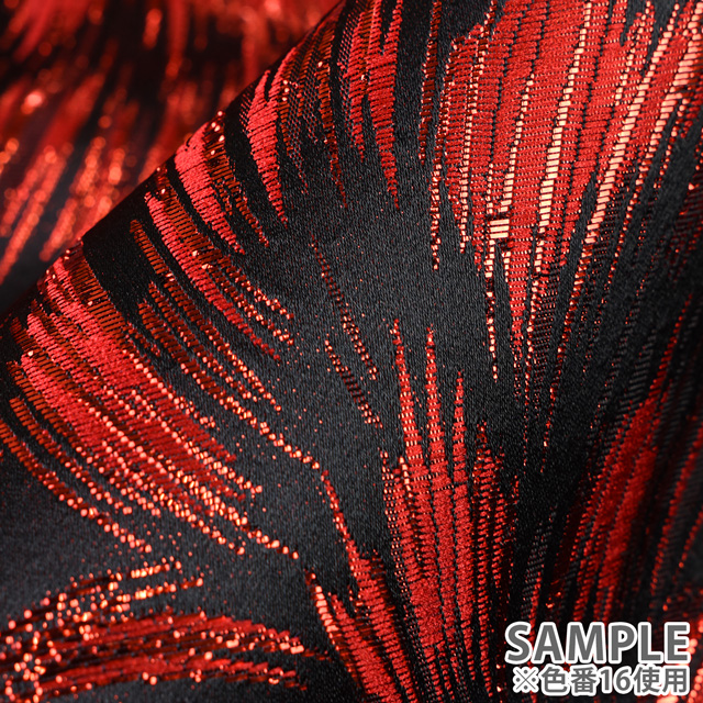 生地 ラ・メールメタル ジャガード (028-3172) 18.グリーン 10Aa05_